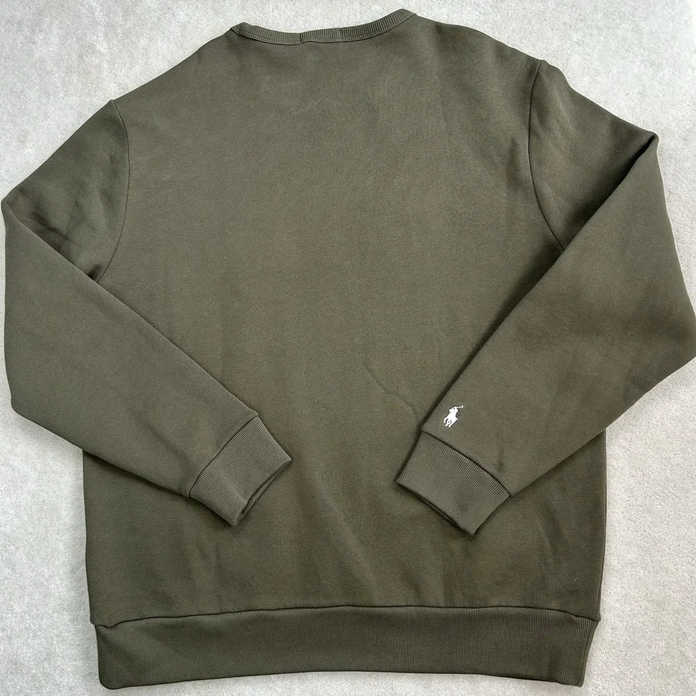 Polo Ralph Lauren Sweatshirt Men's XLT Fleece Chenille Logo Embroidered Crewneck